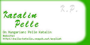 katalin pelle business card